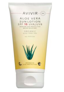 AVIVIR Aloe Vera Sun Lotion SPF 15 150 ml (udløb: 09/2022) - SPAR 50%